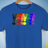 Distressed Philly LGBTQ Pride Whee! Exclamation Points Premium Unisex - Royal Blue